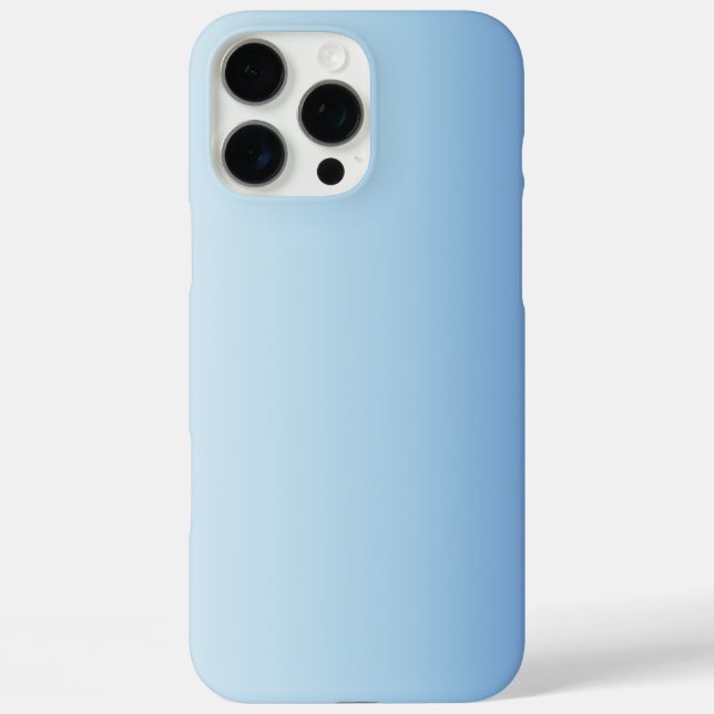Minimaler Blauverlauf-Hintergrund iPhone 16 Pro Max Hülle (Rückseite)
