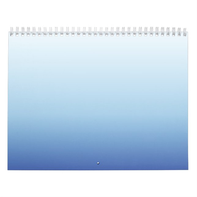 Minimaler Blauverlauf-Hintergrund Kalender (Titelbild)