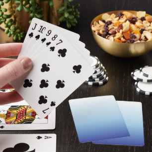 Minimaler Blauverlauf-Hintergrund Spielkarten