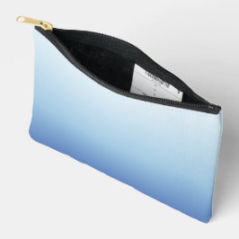 Minimaler Blauverlauf-Hintergrund Zubehörtasche