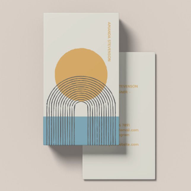 Minimaler Bogen des 20. Jahrhunderts II Visitenkarte (Von Creator hochgeladen)