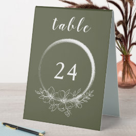 Minimaler Bohemischer Fall-Table-Kartennummer Zelt Tischaufsteller