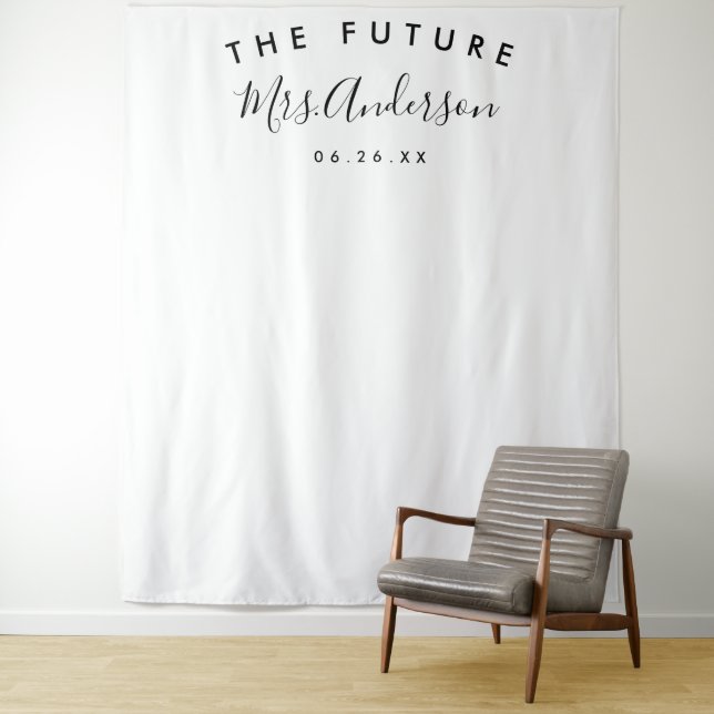 Minimaler Bridal-Hintergrund - Party-Dekor - Tapis Wandteppich (Beispiel)