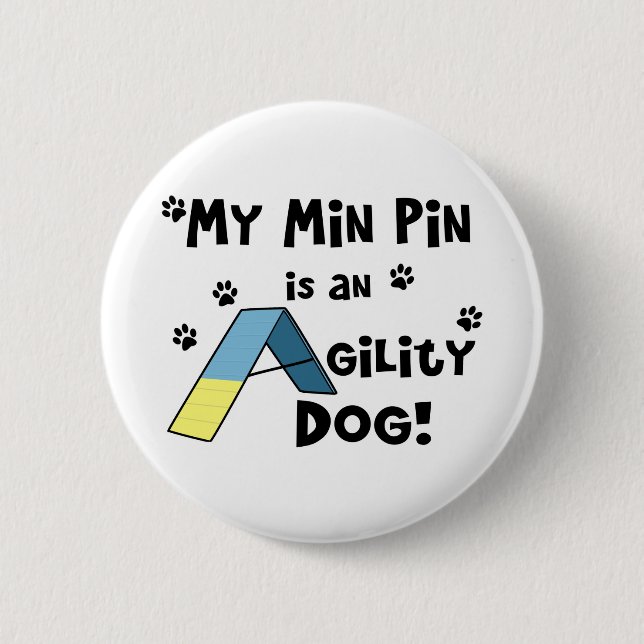 Minimaler Button-Agility-Hund Button (Vorderseite)
