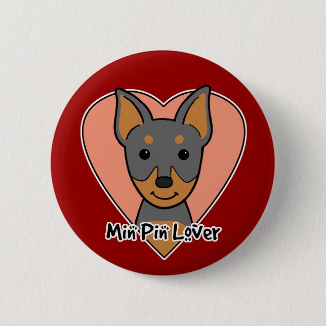 Minimaler Button-Liebhaber Button (Vorderseite)