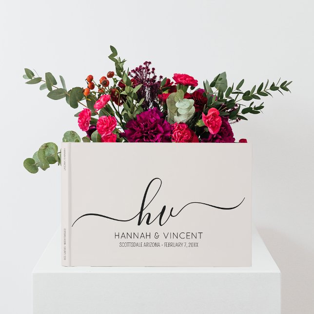 Minimaler Chic für die Hochzeitsimulation Gästebuch (Von Creator hochgeladen)