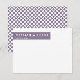 Minimaler Dot Stilvolle moderne moderne Note Card Mitteilungskarte