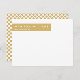 Minimaler Dot Stilvolle moderne moderne Note Card Mitteilungskarte