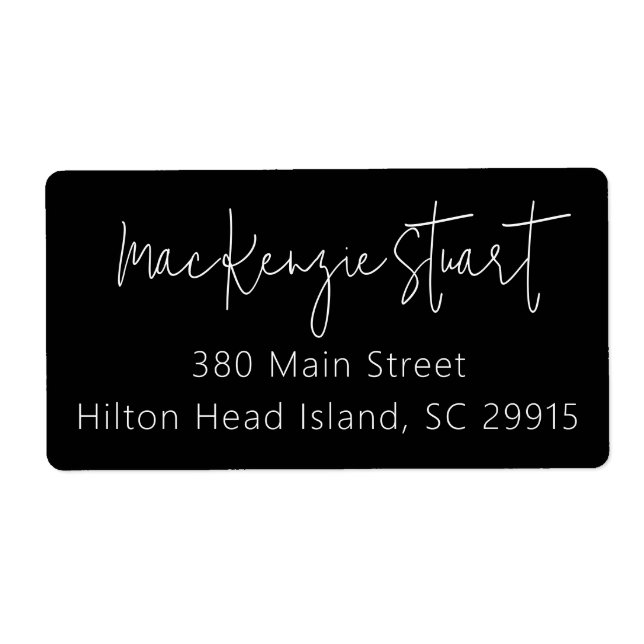 Minimaler einfacher, eleganter Script-Address Ship (Vorne)