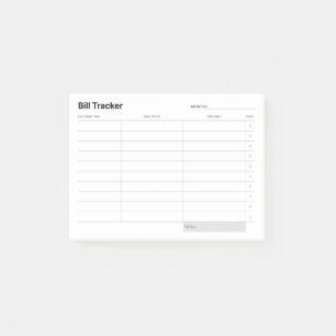 Minimaler einfacher Kostengünstiger Post-it Klebezettel