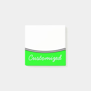 Minimaler, einfacher, Limoner Hintergrund + Post-it Klebezettel