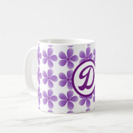 minimaler, eleganter Bestfriendepunkt in Monogramm Kaffeetasse