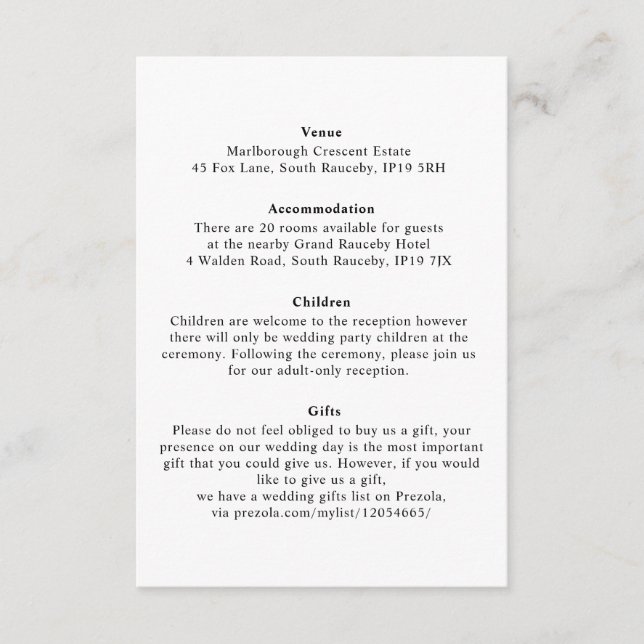 Minimaler Eleganter Botanischer Monogramm-Kranz Begleitkarte (Vorderseite)