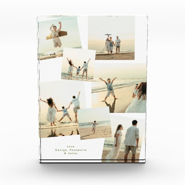 Minimaler eleganter Multistartfilm-Streifen 8 Fotoblock (Vorderseite)