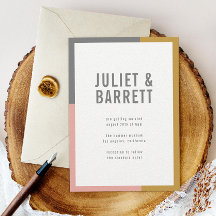 Minimaler Farbblock-Hochzeitschutz