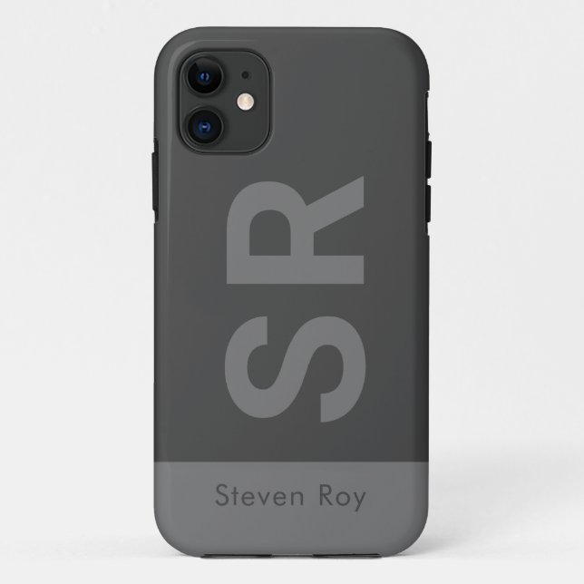 minimaler Fettdruck personalisiert Case-Mate iPhone Hülle (Rückseite)