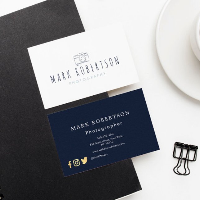 Minimaler Fotograf Visitenkarte (Von Creator hochgeladen)