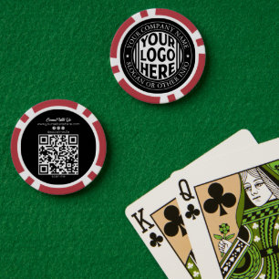 Minimaler Geschäftsname und benutzerdefiniertes Ma Pokerchips