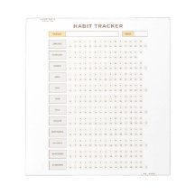 Minimaler Gewohnheits-Tracker Beige Gitter-Design