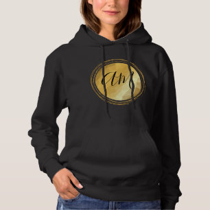 Minimaler goldfarbener geometrischer, anpassbarer  hoodie