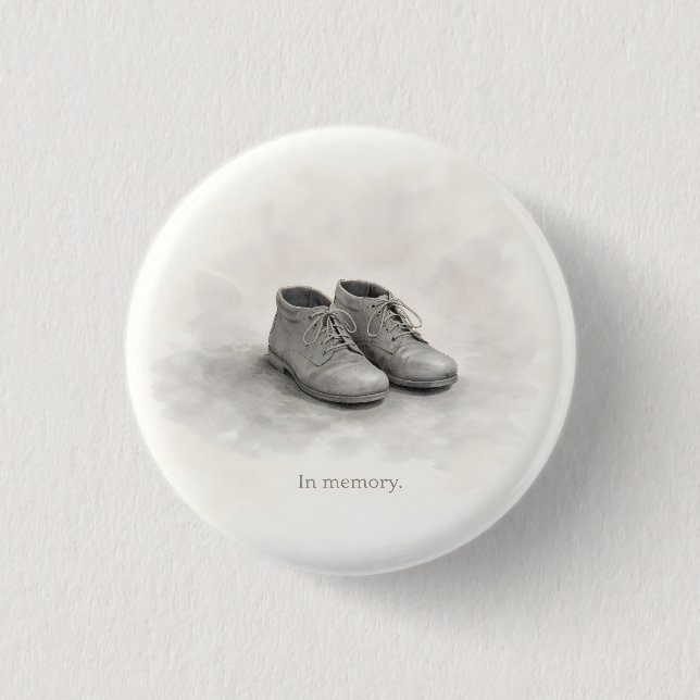 Minimaler Holocaust-Gedenktag Button (Vorderseite)