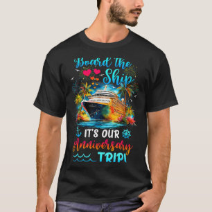Minimaler Jahrestag Reise Paare Übereinstimmung T-Shirt
