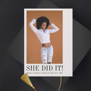 Minimaler klassischer Foto-Abschluss Ankündigung