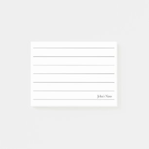 Minimaler klassischer Individuelle Name für Abstr Post-it Klebezettel
