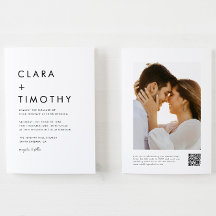 Minimaler klassischer Script QR Code in einer Hoch