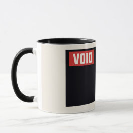 Minimaler konstruktivistischer schwarzer und roter tasse