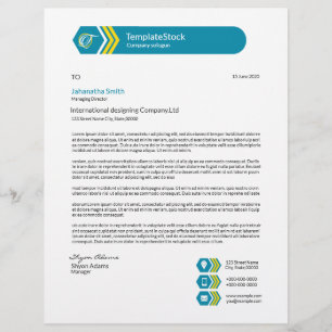 Minimaler Letterhead Briefbogen