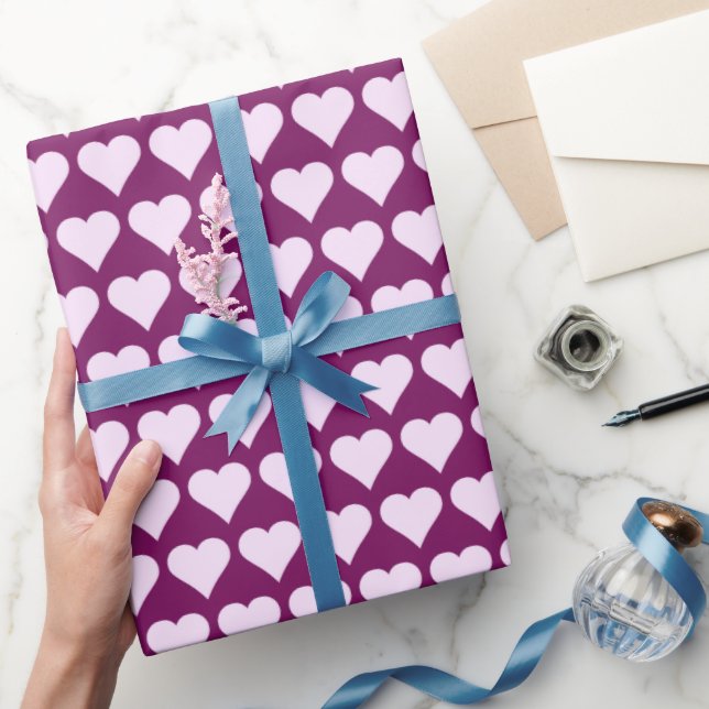 Minimaler Lila Harndrang Geschenkpapier (Schenken)