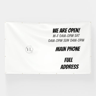 Minimaler Logo-Banner Banner