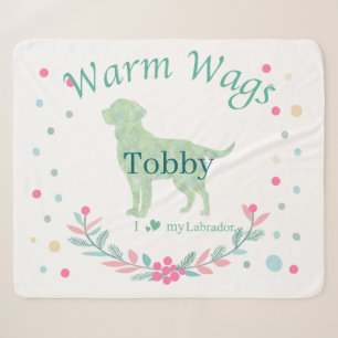 Minimaler Mint Labrador Retriever Maßgeschneider Sherpadecke