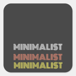minimaler, moderner Aufkleber mit Bearbeitungstext