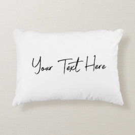 Minimaler, moderner, benutzerdefinierter Text Dekokissen