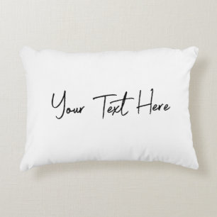 Minimaler, moderner, benutzerdefinierter Text Dekokissen