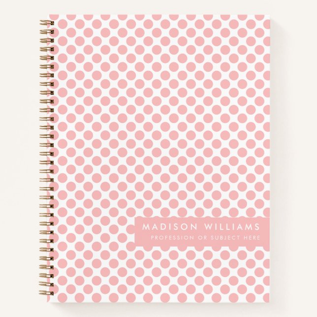 Minimaler moderner Punkt Notizbuch (Vorderseite)