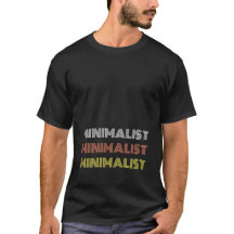 minimaler moderner T - SHIRT mit Bearbeitungstext