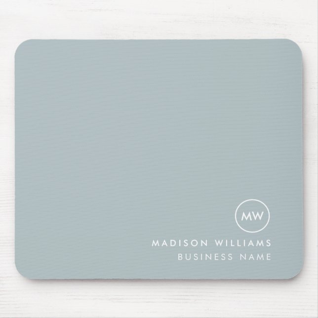 Minimaler Monogramm-Maus-Pad Mousepad (Vorne)