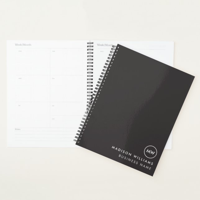 Minimaler Monogramm-Planer Planer (Anzeige)