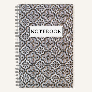 Minimaler Mosaiktyp Notizbuch