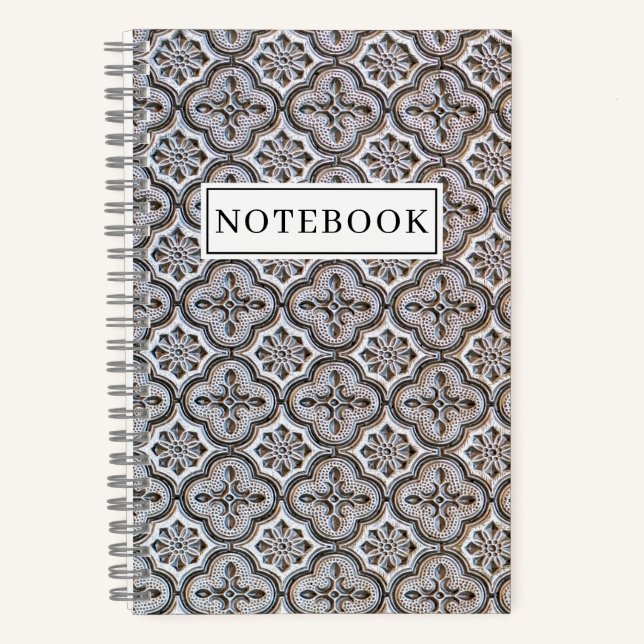 Minimaler Mosaiktyp Notizbuch (Vorderseite)