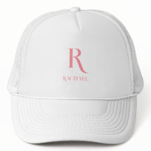Minimaler Name für Monogramm Stilftiges Rosa