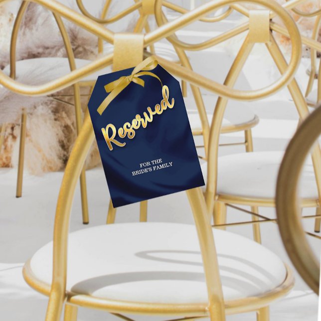 Minimaler Navy Gold-Hochzeitstag reserviert Platz  (Von Creator hochgeladen)