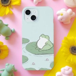 Minimaler niedlicher Frosch iPhone 15 Hülle