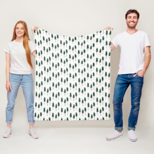 Minimaler Pinienwald Fleecedecke