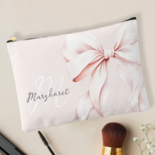 Minimaler Pink Monogram Accessory Pouch Zubehörtasche
