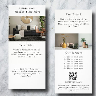Minimaler professioneller Fotos-QR-Code-Anbieter Werbekarte