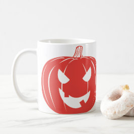 Minimaler Pumpkin-Trick oder Treat-Tasse Kaffeetasse